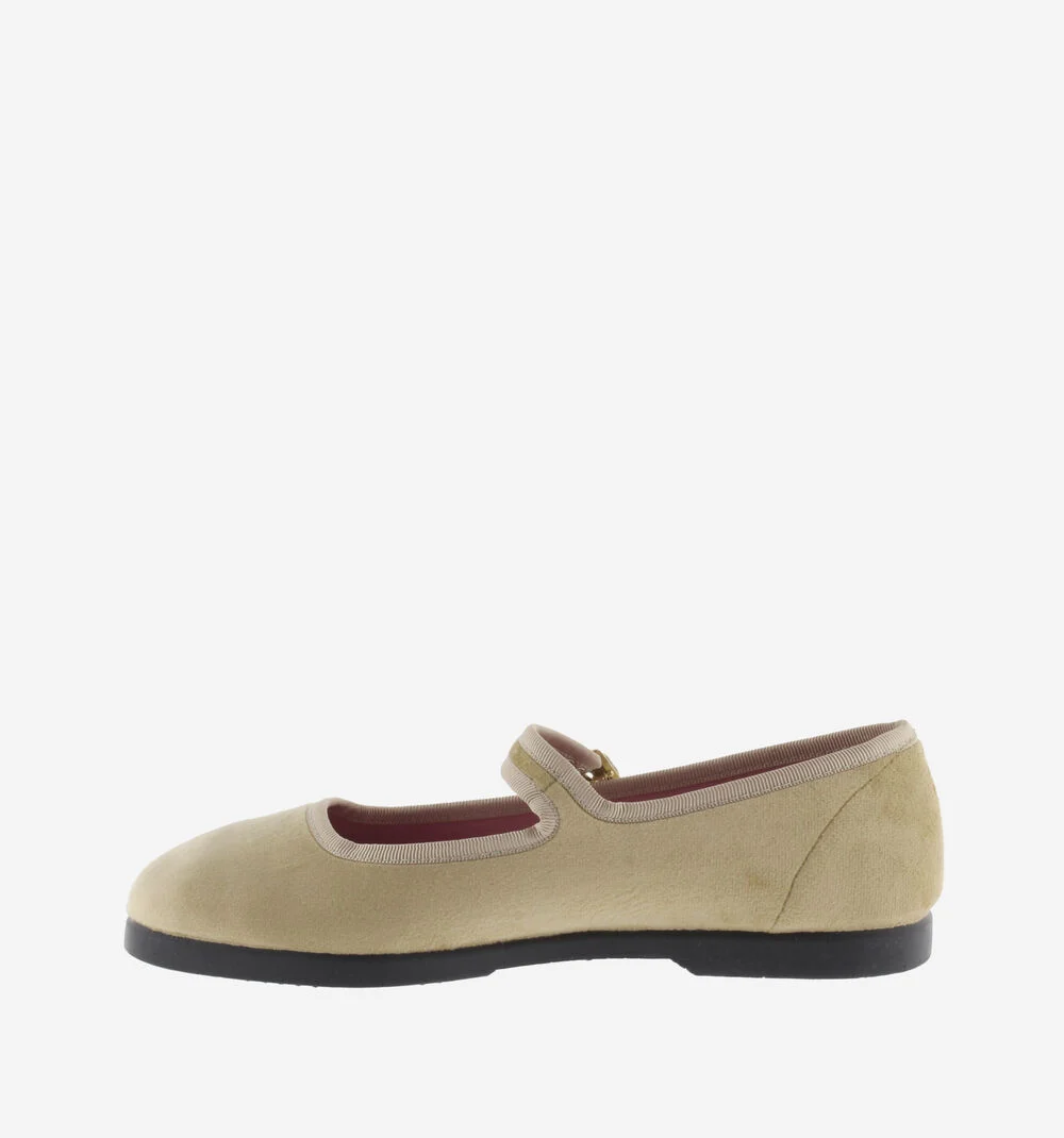 GONG-FU BAILARINA TERCIOPELO ARENA Ballerines femme ARENA