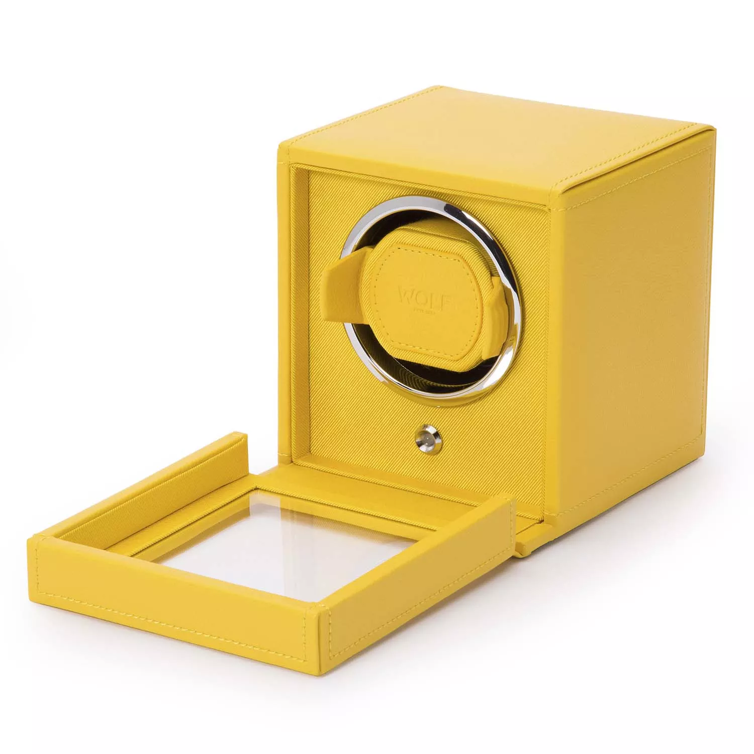 Wolf Cub Watch Winder 1 ur Gul Imiteret Læder 461192