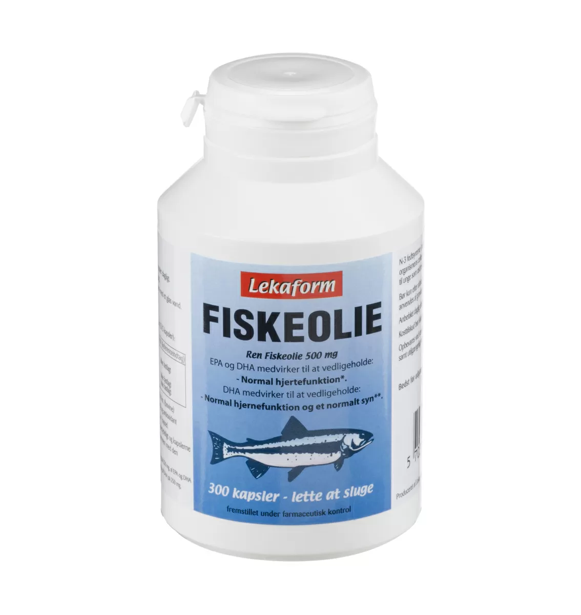 Lekaform Fiskeolie - 300 kaps.