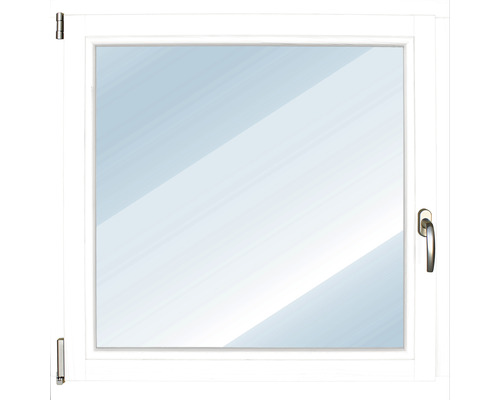 ARON Basic houten raam, grenen, gelakt RAL 9016 verkeerswit, 600x900 mm, DIN links