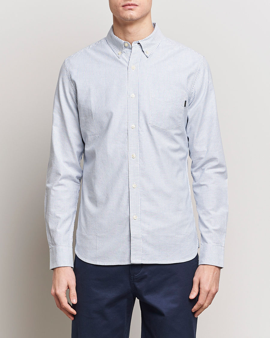 Dockers Cotton Stretch Oxford Shirt Striped Delft