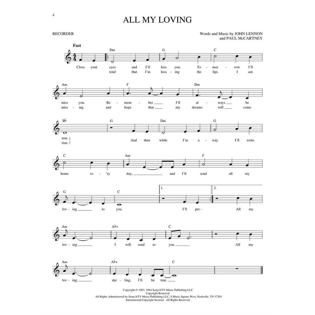 Hal Leonard Easy Pop Melodies for Recorder songboek voor blokfluit