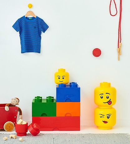 LEGO? Storage Opbevaringsskuffe - 4 Knopper - 25x25x18 -  Grøn