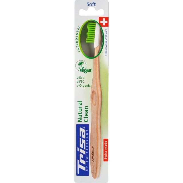 TRISA Natural Clean Holzzahnbürste soft 1 Stk