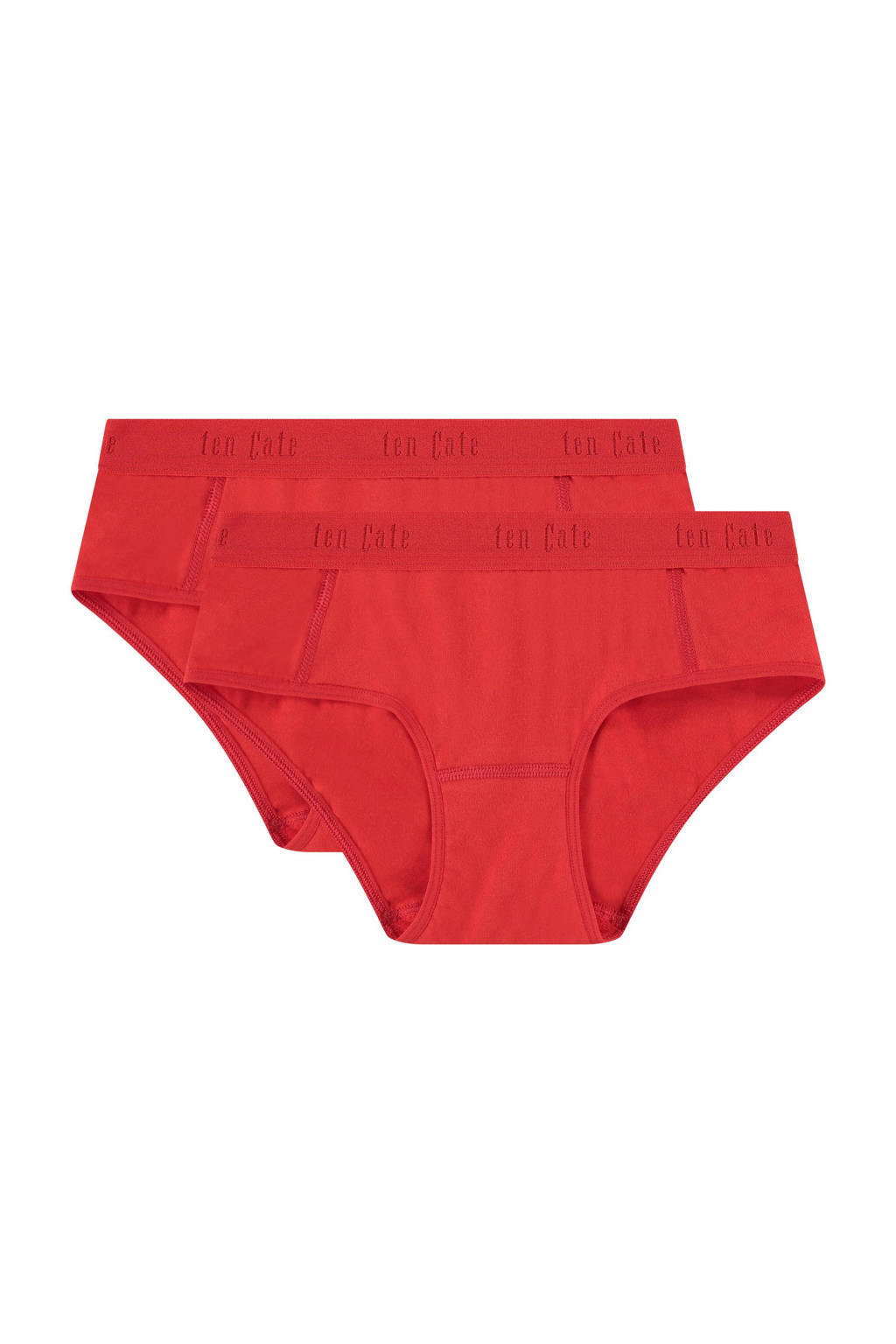 Super fijn modelhipster- set van 2 rood