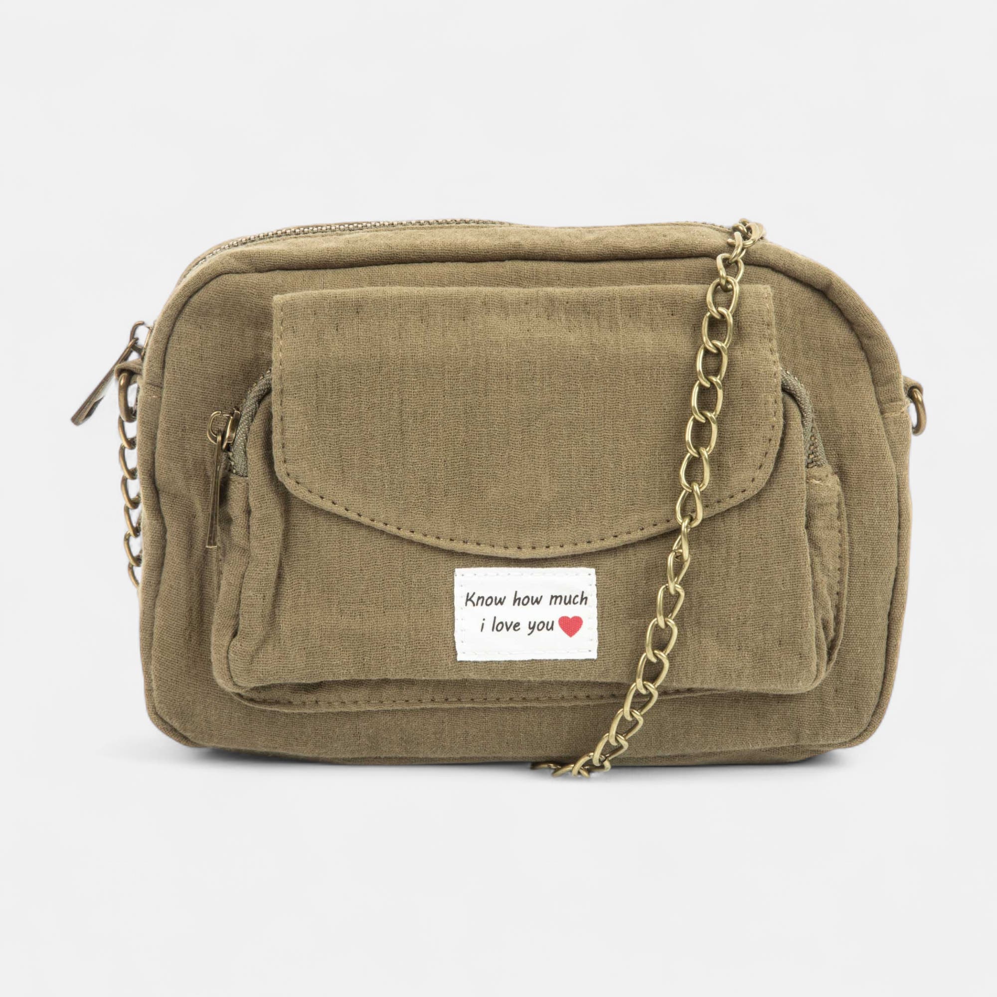 Sac bandoulière kaki