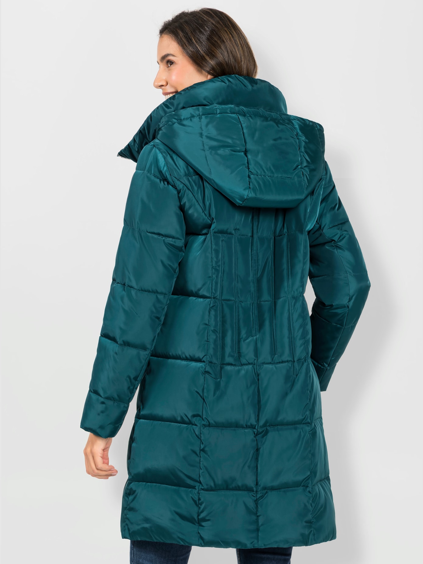 Manteau matelassé brillance discrète