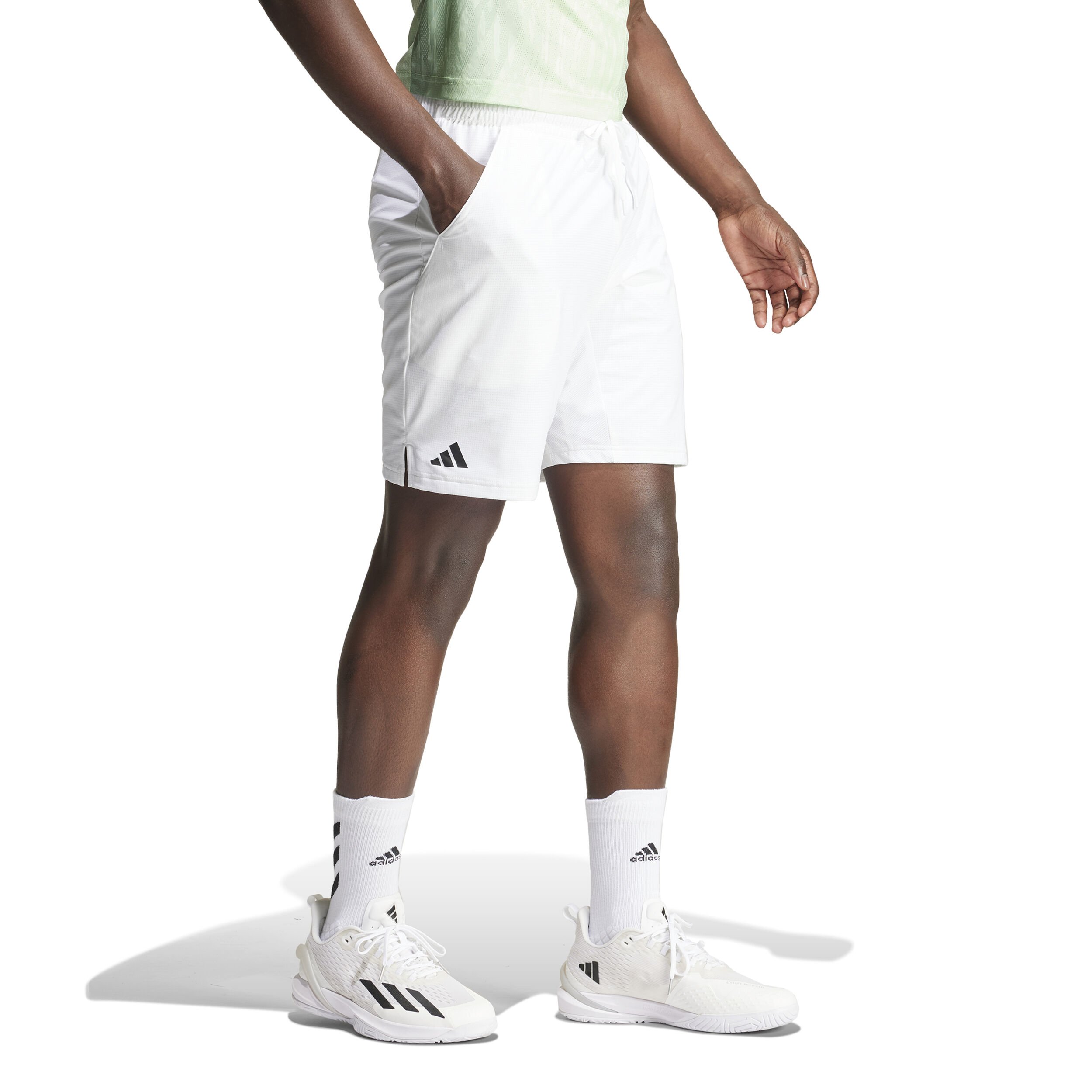 adidas Ergo Club 3-Stripes 9in Shorts Hommes - Blanc