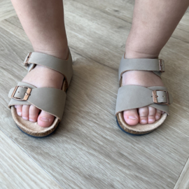 Tough boys sandal - Taupe (met klittenband)