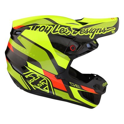 Casque cross TroyLee design SE5 ECE CARBON OMEGA MIPS 2023 - Noir / Jaune