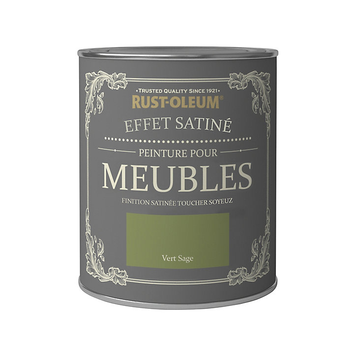 Peinture pour meubles Rust-Oleum vert sage effet poudré satin 125ml