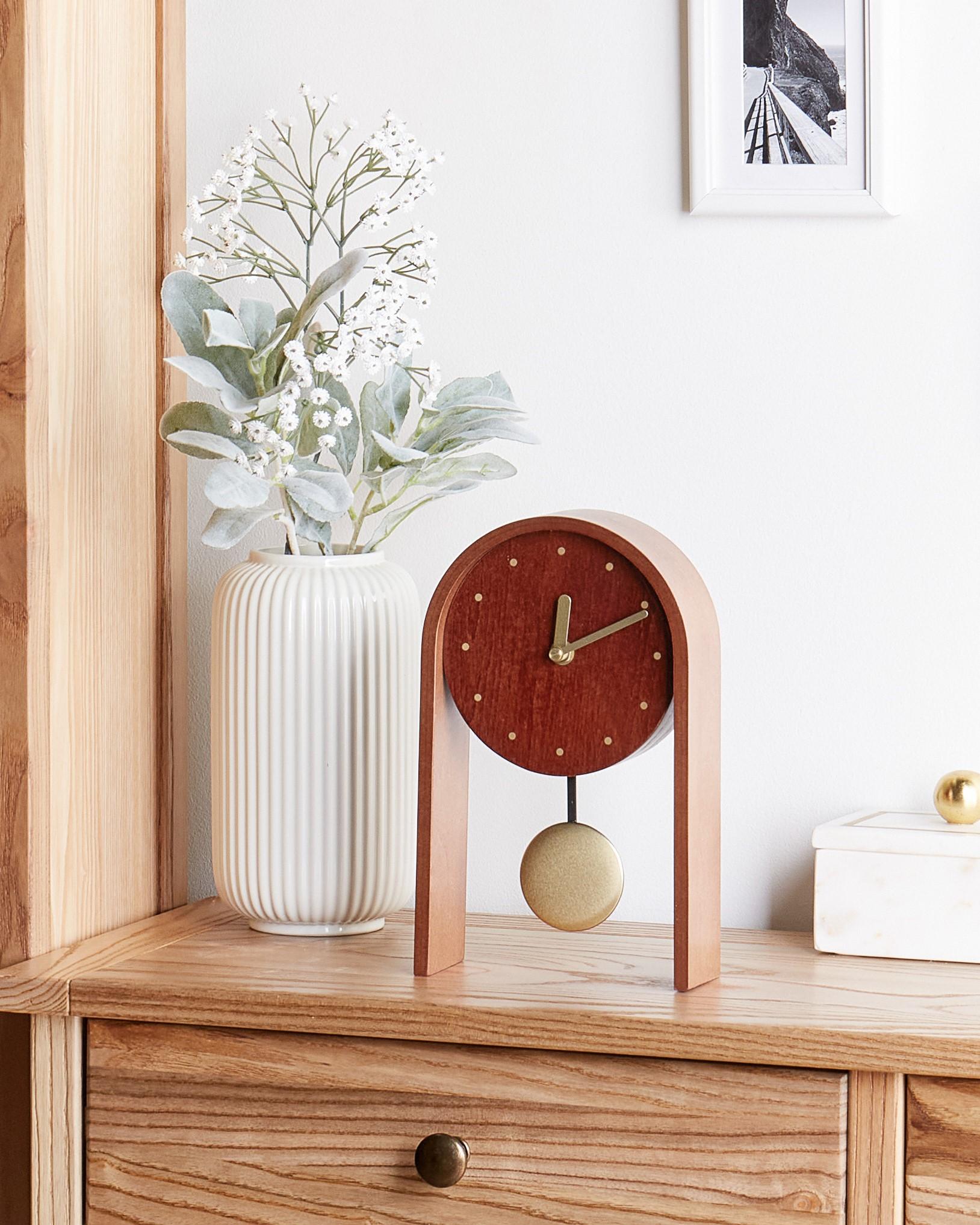 Klok FERDEN 15 cm Bruin