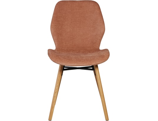 CONCEPT1 - Chaise Lot de 2 C. Keri marron nèfle tissu