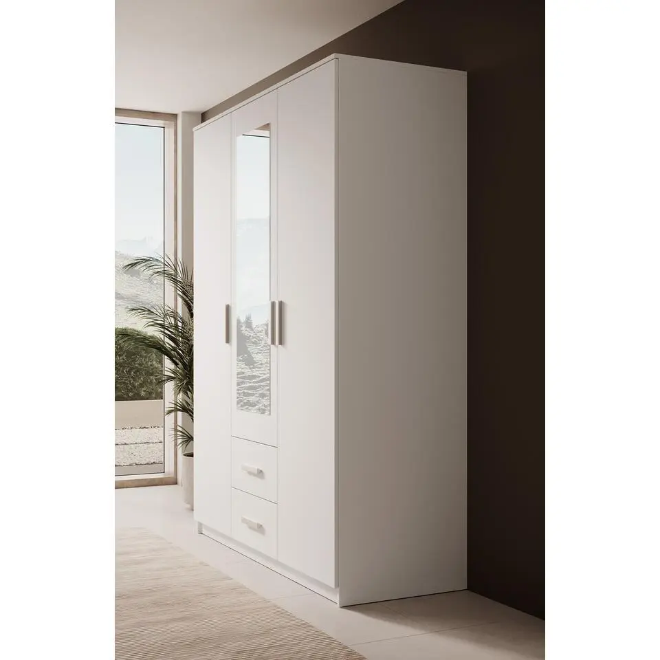 Meubella - Kledingkast Tyko - Wit - 150 cm