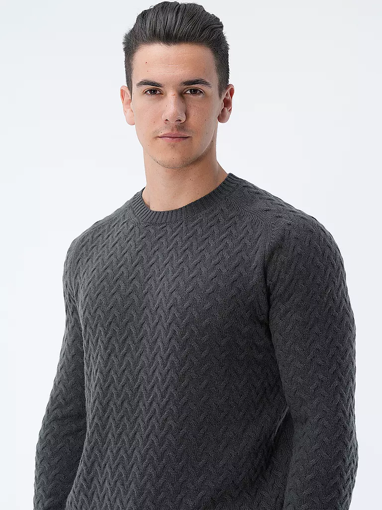 PHIL PETTER Kaschmirpullover grau