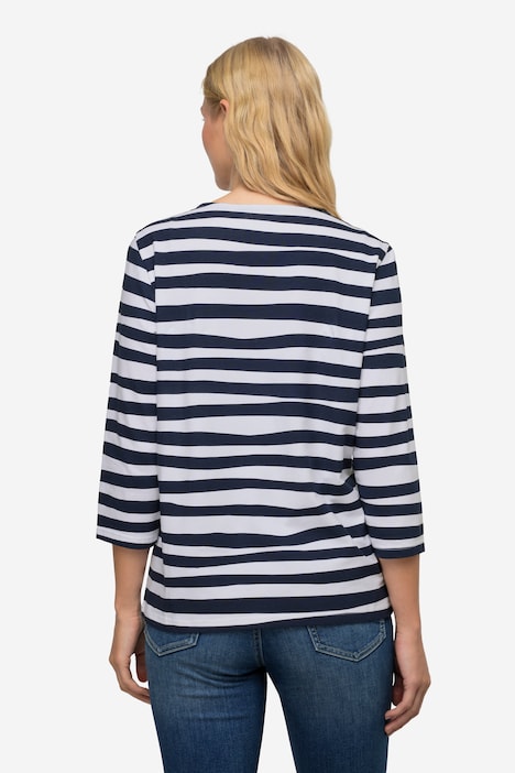 T-Shirt, Regular Fit, Wellenringel