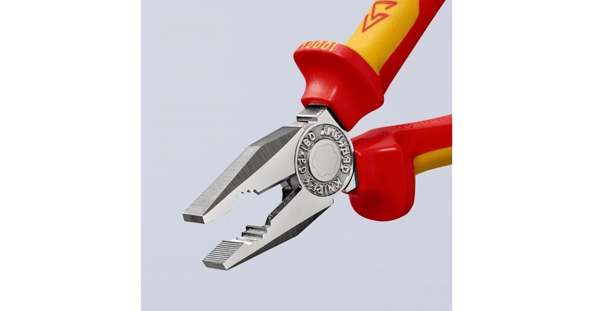 KNIPEXKombitang 03 06 160 combinatietang  (Rood/geel, 160 mm)
