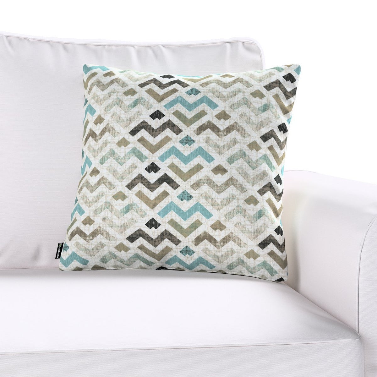Moderne blauwe kussensloop, 43x43cm