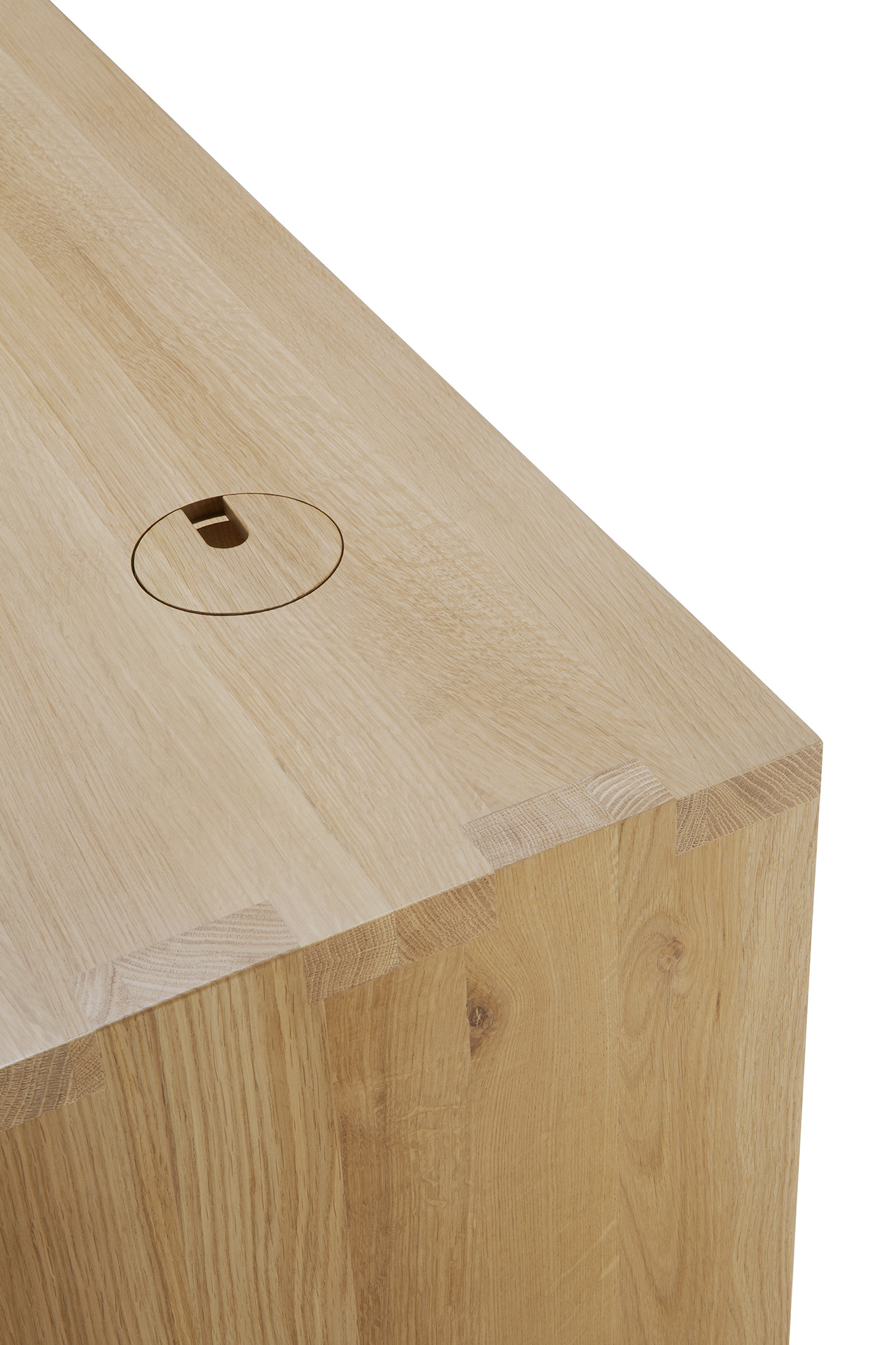 U desk - 160x80 - eiken