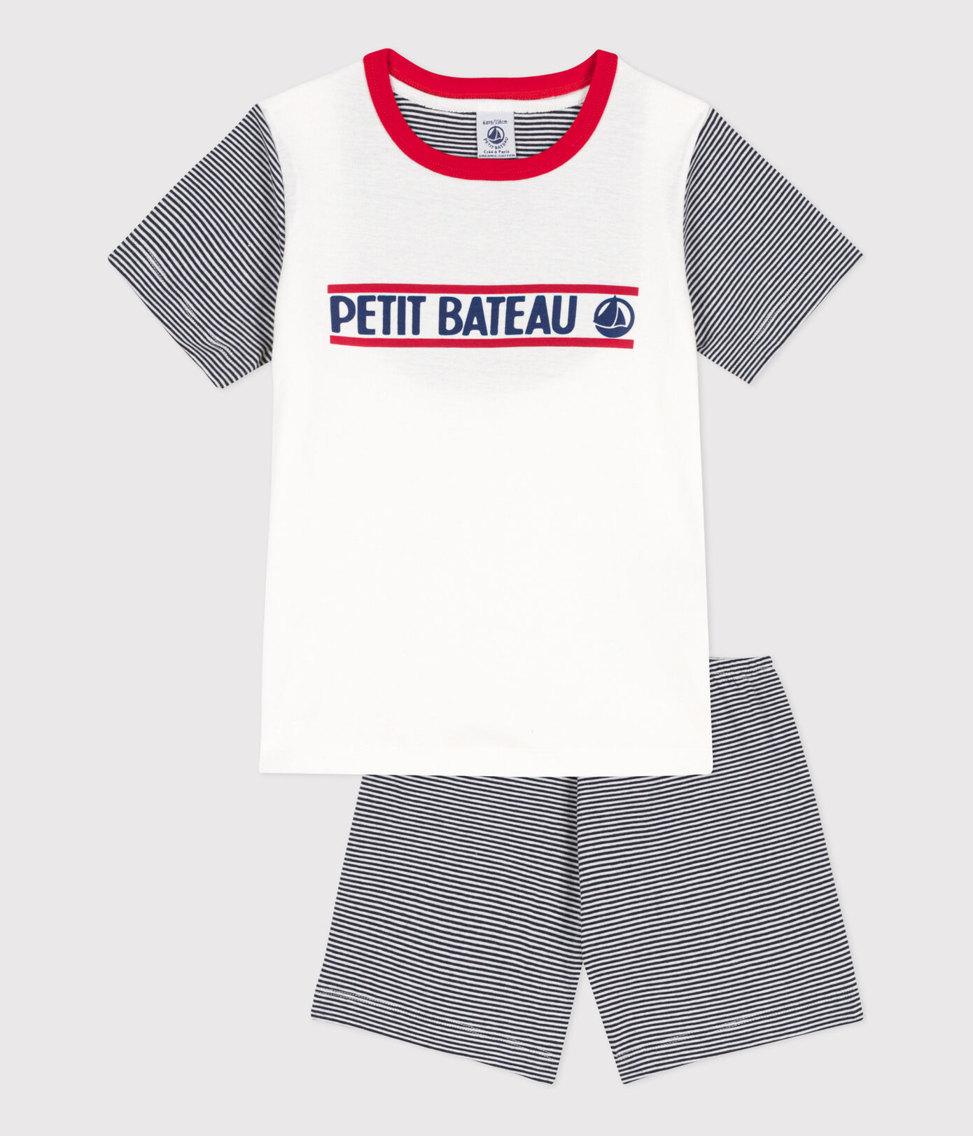 Pyjacourt Petit Bateau en coton petite fille/petit garçon