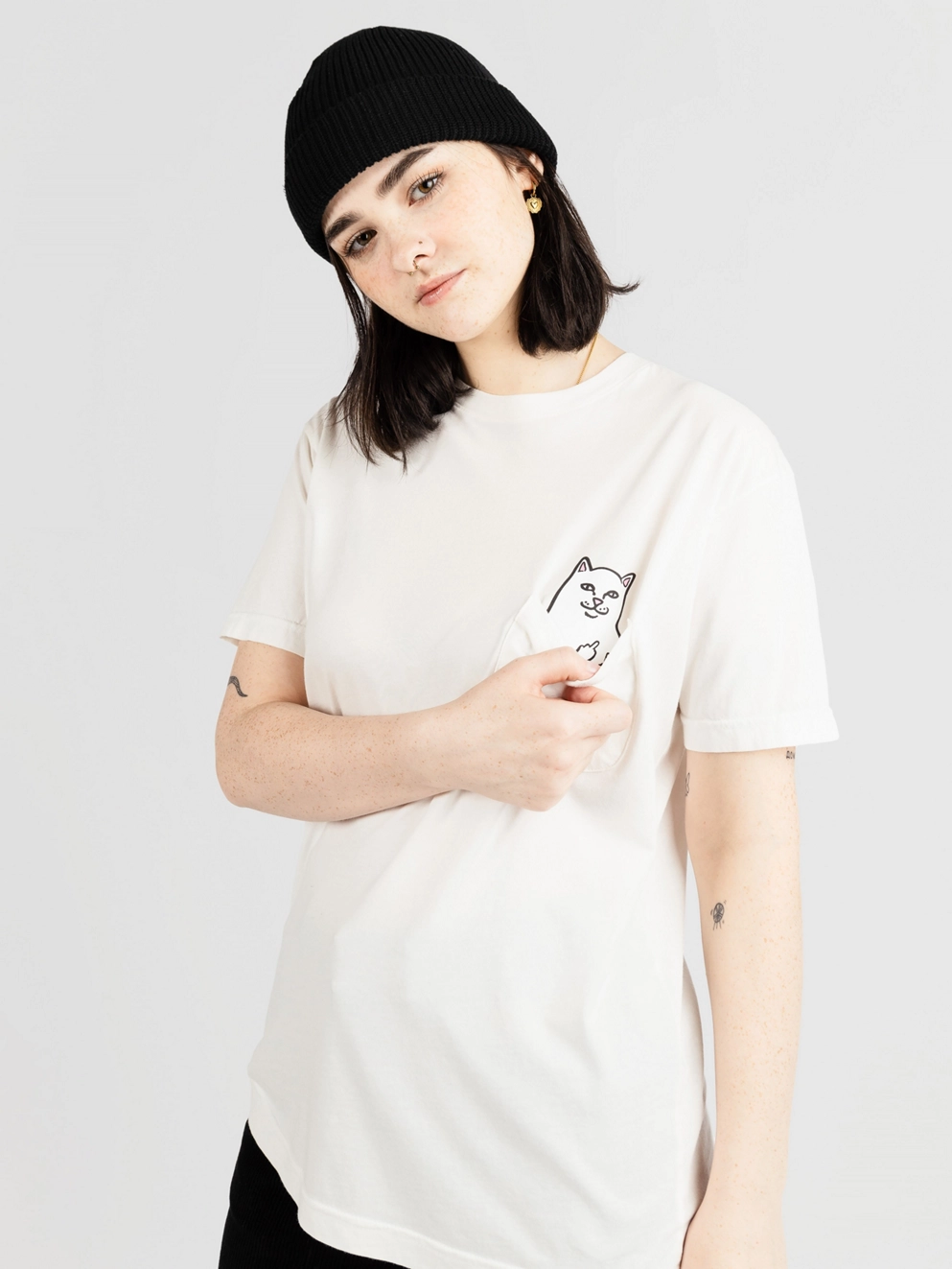 RIPNDIP Lord Nermal Pocket T-Shirt white