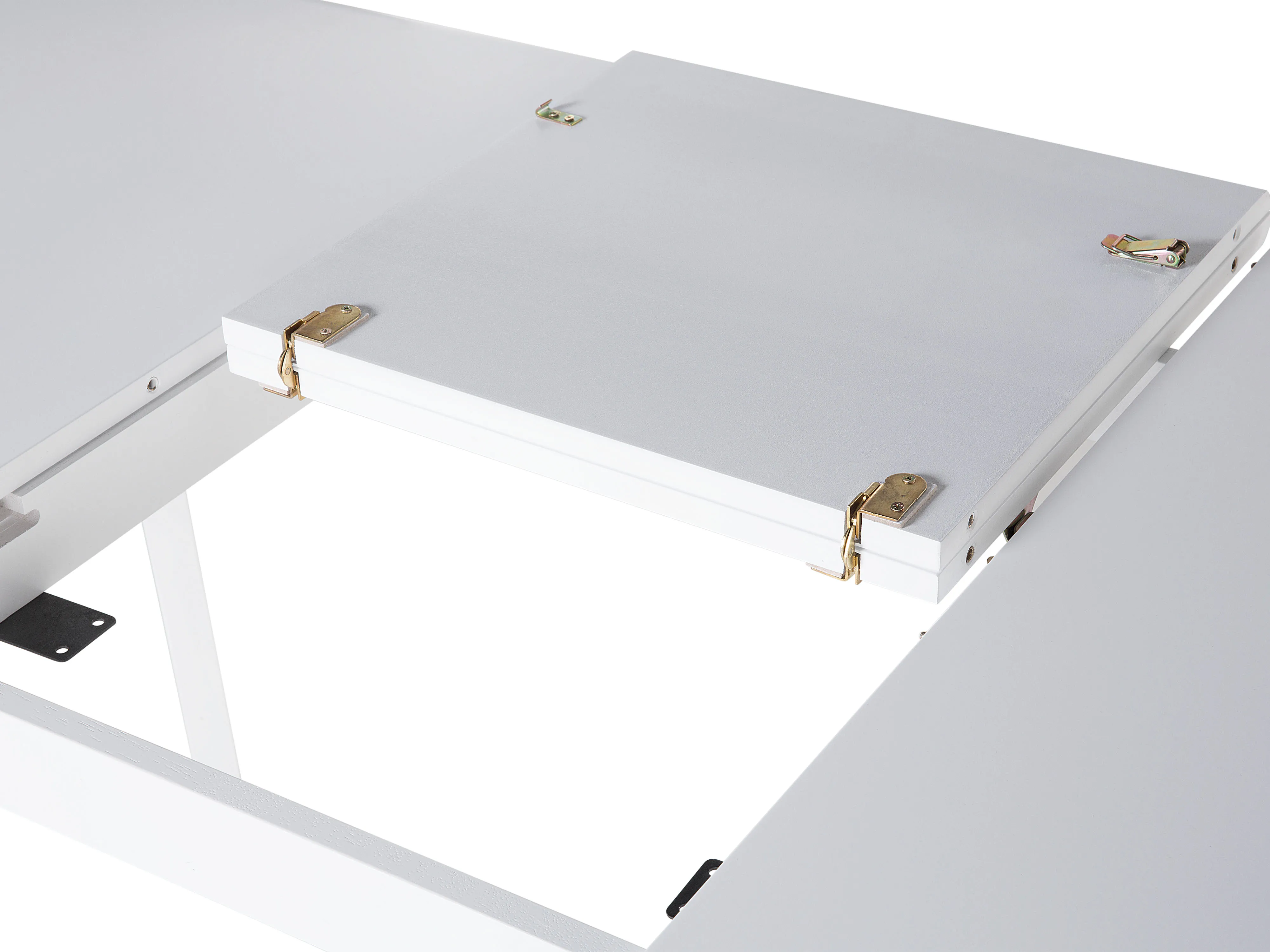 Eettafel uitschuifbaar SANFORD Wit 90 cm 150/195 cm