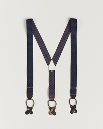 Albert Thurston Elastic Dot Braces 35mm Wine