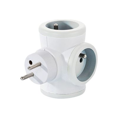WATT & CO - Multiprise triplite rotative - blanc