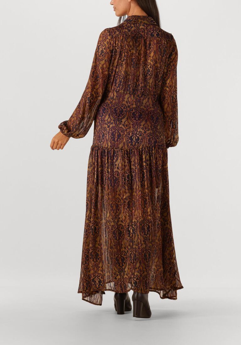 bruine amaya amsterdam maxi jurk tessa