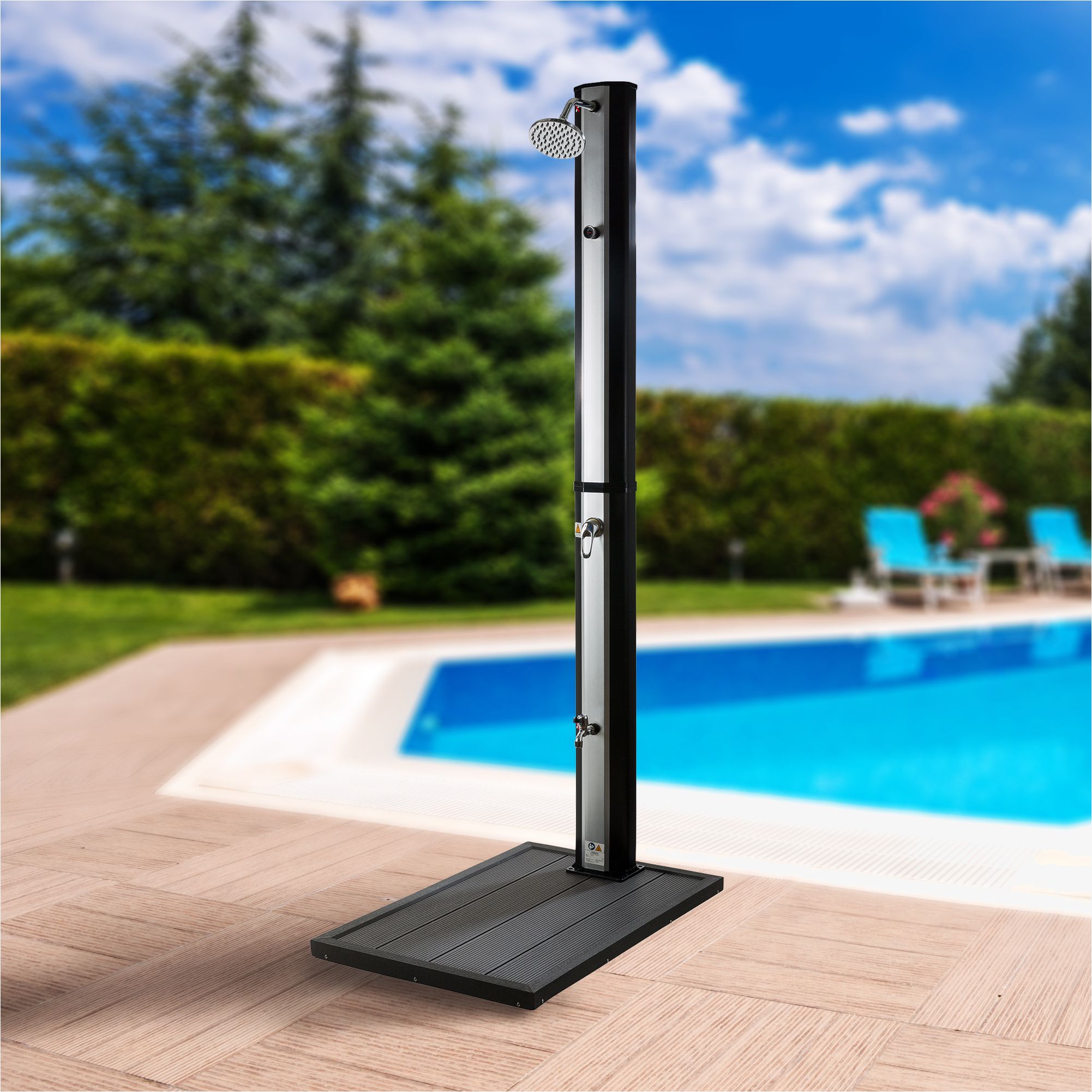 Solardusche 35L Silber