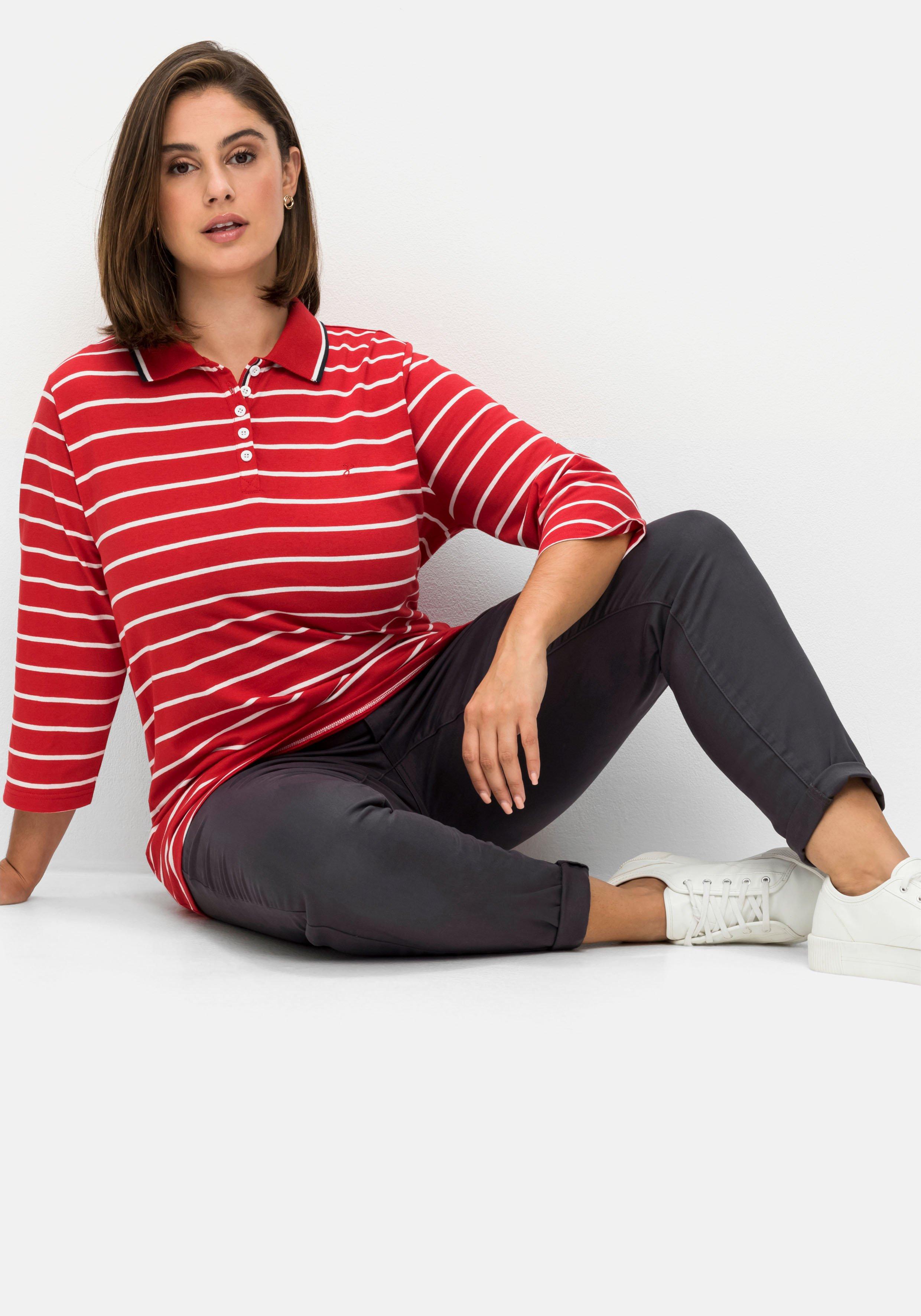 Extraschmale Twillhose in Curvy-Schnitt SUSANNE