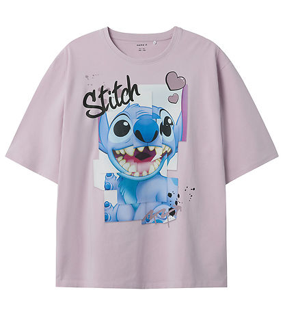Name It T-Shirt - NkfDiri Stitch - Winesome Orchid