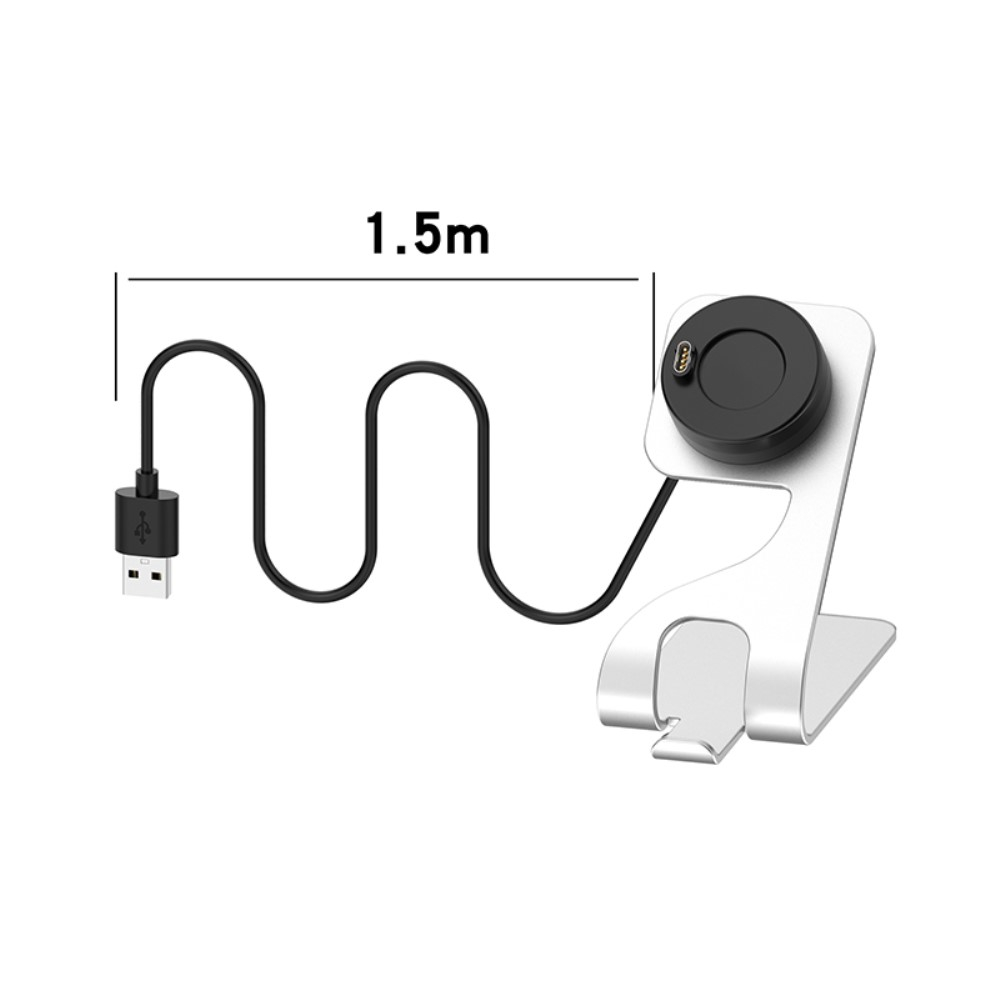 2in1 Garmin Dockingstation Halterung mit USB A Ladegerät - Silber