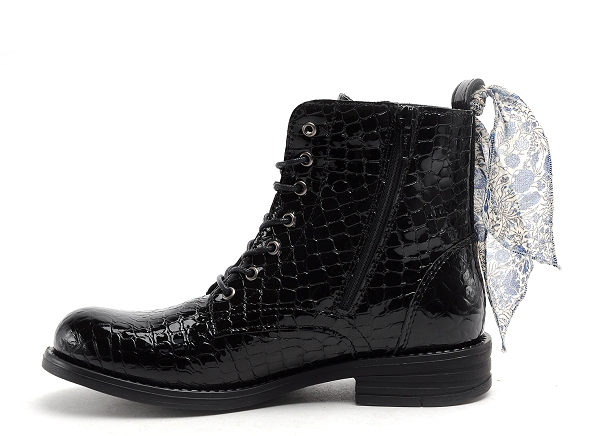 Margarita mariotti boots bottine plates femme punk madonna  ver cro noir