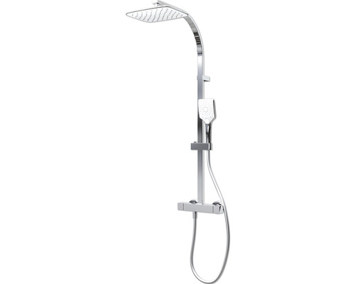 Douchekolom incl. thermostaat Schulte Vierkant Wit Stijl D96354 02