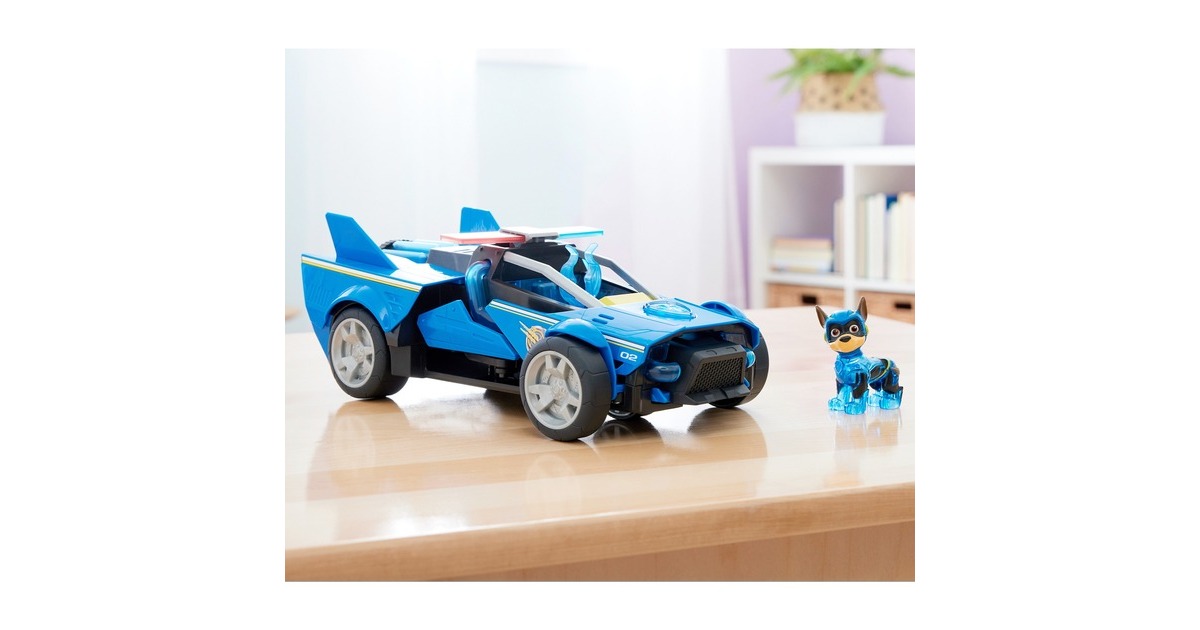 Spin MasterPAW Patrol: The Mighty Movie, Chase’s Deluxe Transforming Cruiser Speelgoedvoertuig