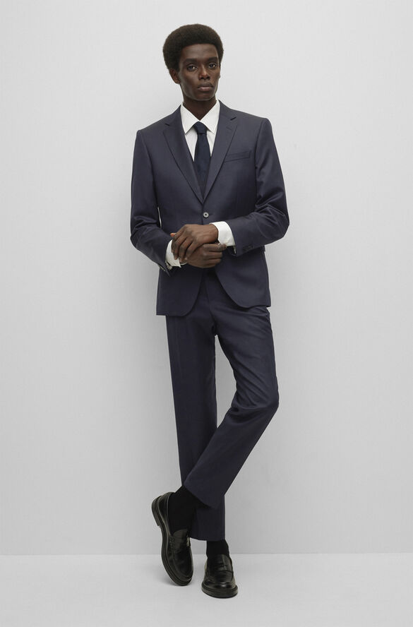 BOSS BOSS Men Business Clothing Trousers Blå