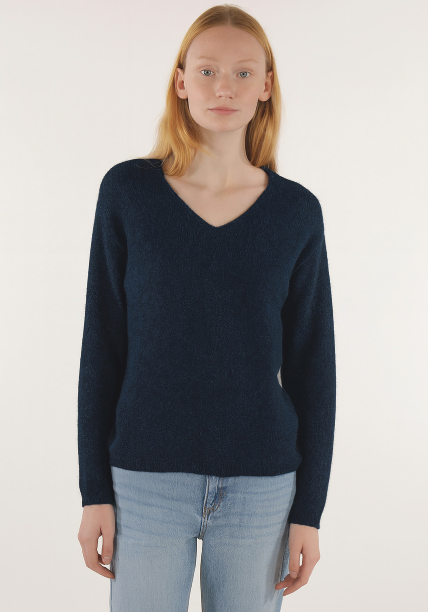 Les Racines du Ciel Pullover Doriane Jersey Sweater Blue