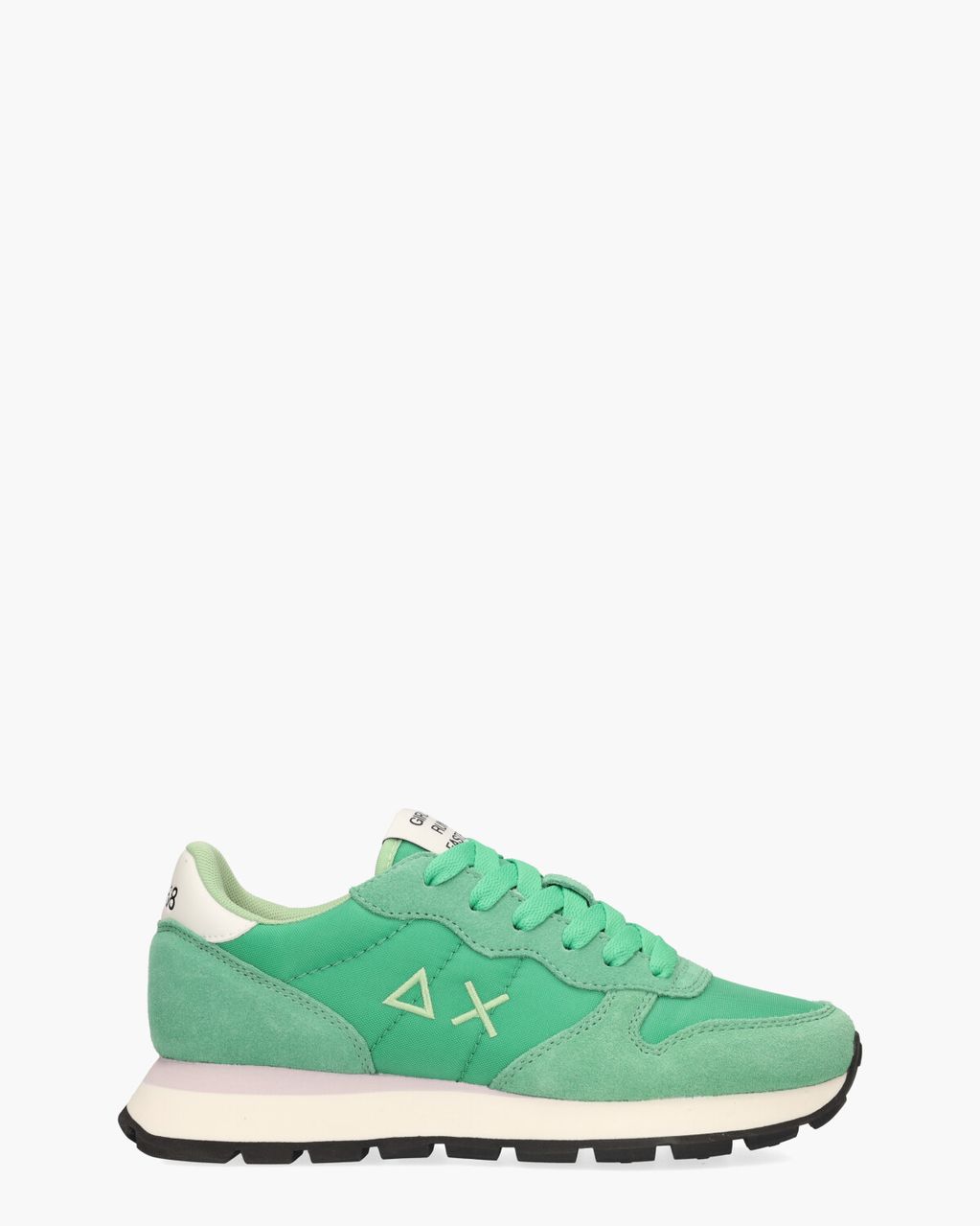 SUN68 Ally Solid Nylon Groen Damessneakers