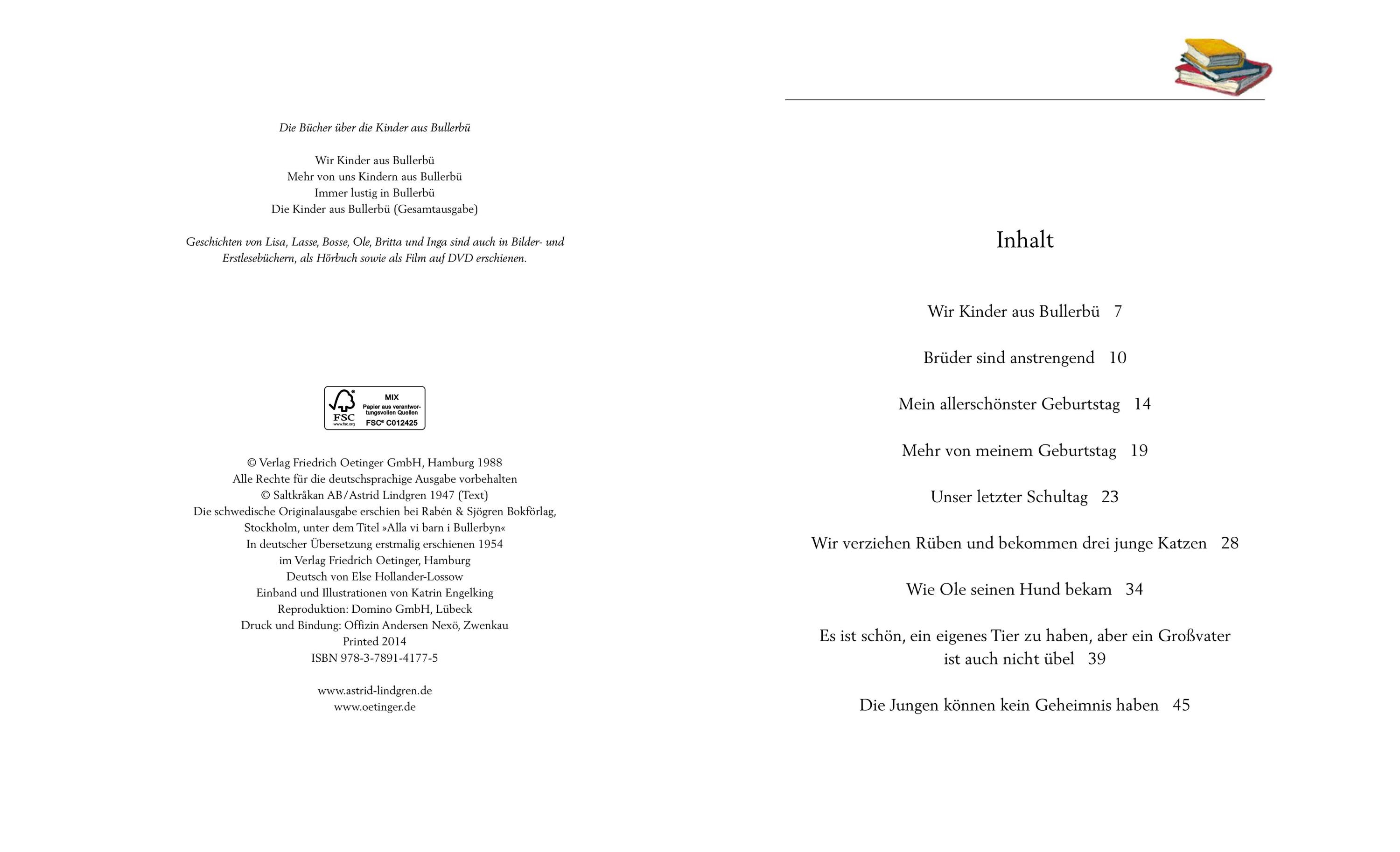 Wir Kinder aus Bullerbü Band 1: Wir Kinder aus Bullerbü