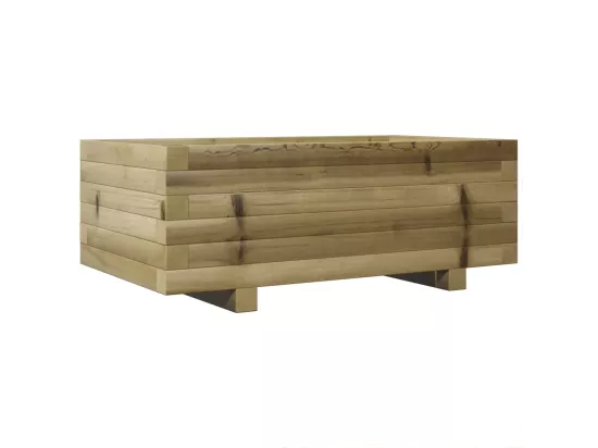 Jardinière bac lit surélevé bois marron 70 x 40 x 45438 cm 02_0037773