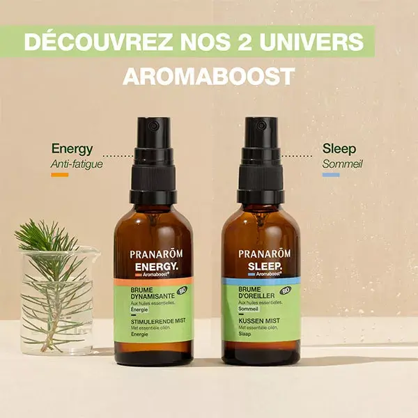 Spray Energético Orgânico Pranarom Aromaboost 50 ml
