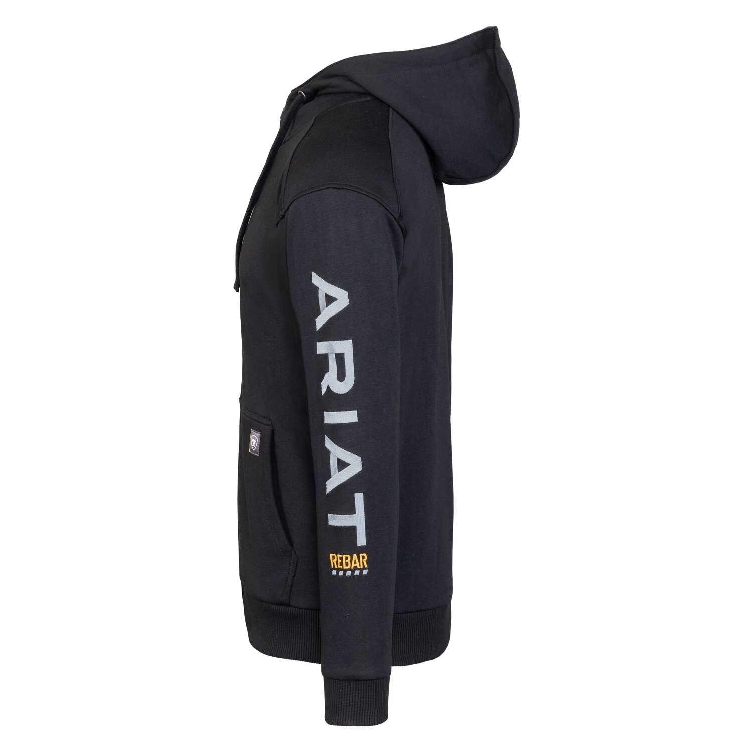 ARIAT Hoodie MNS Rebar All-Weather Full Zip  - black