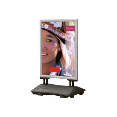 Promocome - Stop-trottoir (Chevalet de sol) A1 - base lestée - double face