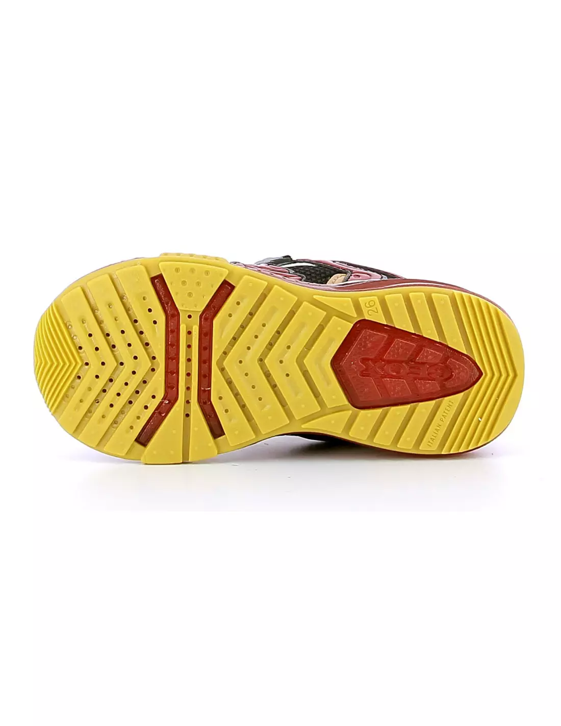 GEOX BAYONYC JUNIOR - Baskets BLACK/RED