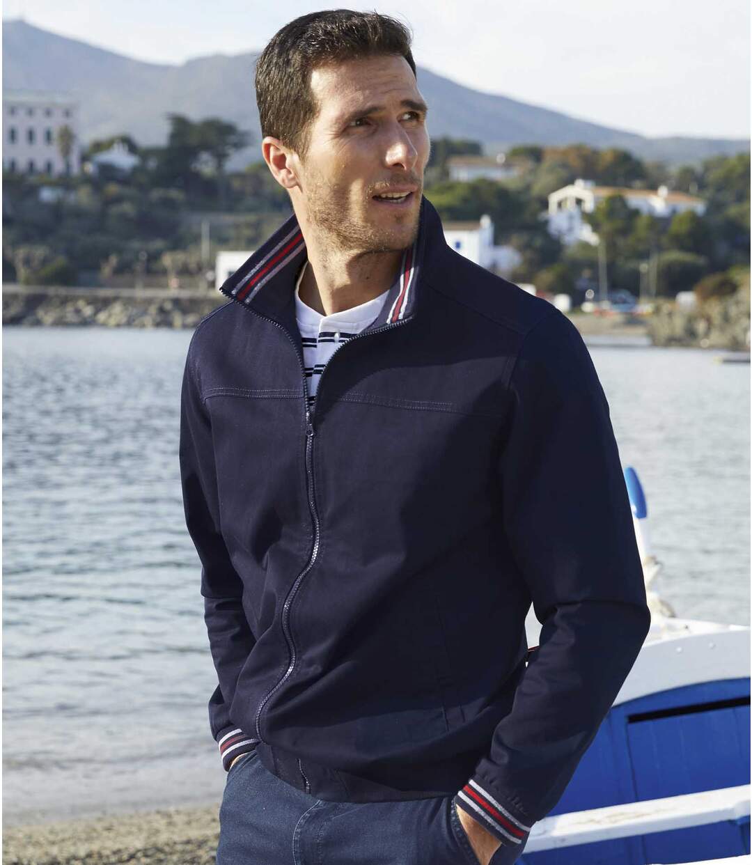 Blouson en Twill Marine