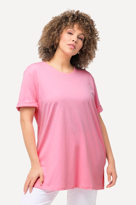 T-Shirt, Rundhalsausschnitt, Relaxed, Halbarm