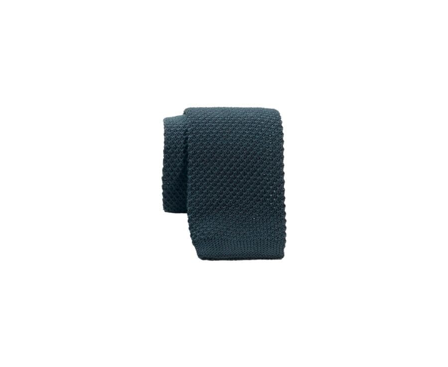 Cravate tricot homme Vert Bouteille