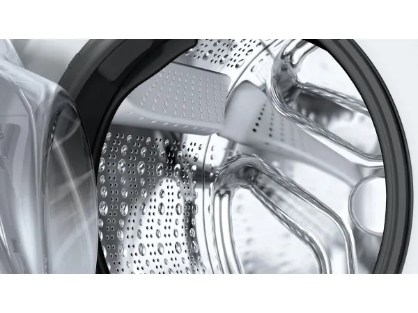Siemens iQ700 WG44B2A40 - Vaskemaskine - Wi-Fi - Niche - bredde: 60 cm - højde: 85 cm - frontbetjening - 65 liter - 9 kg - 1400 rpm - hvid med krom flydende mat/sort dør