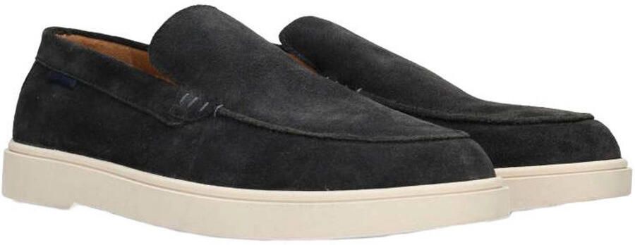 PS Poelman Mason suède loafers donkerblauw